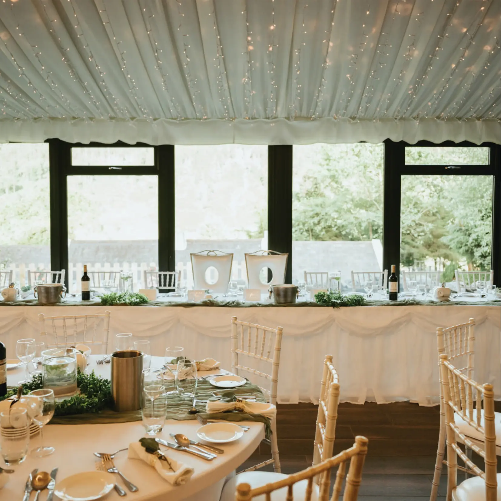 The View ready for a wedding showcase